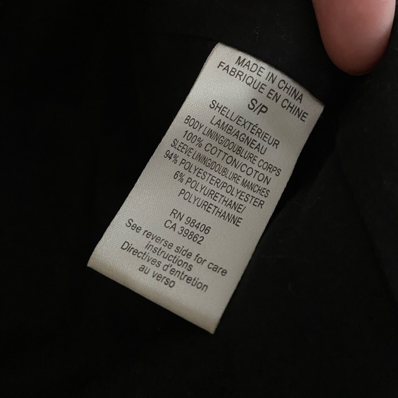 Theory Draped Crossover Lambskin Leather Jacket - Picture 2 of 5